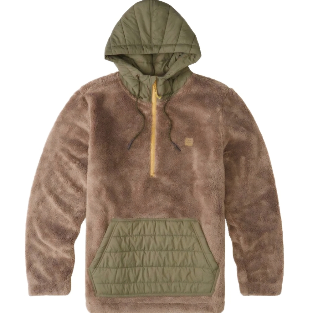 Billabong Men's Badger Adventure Half Zip Hoodie Large